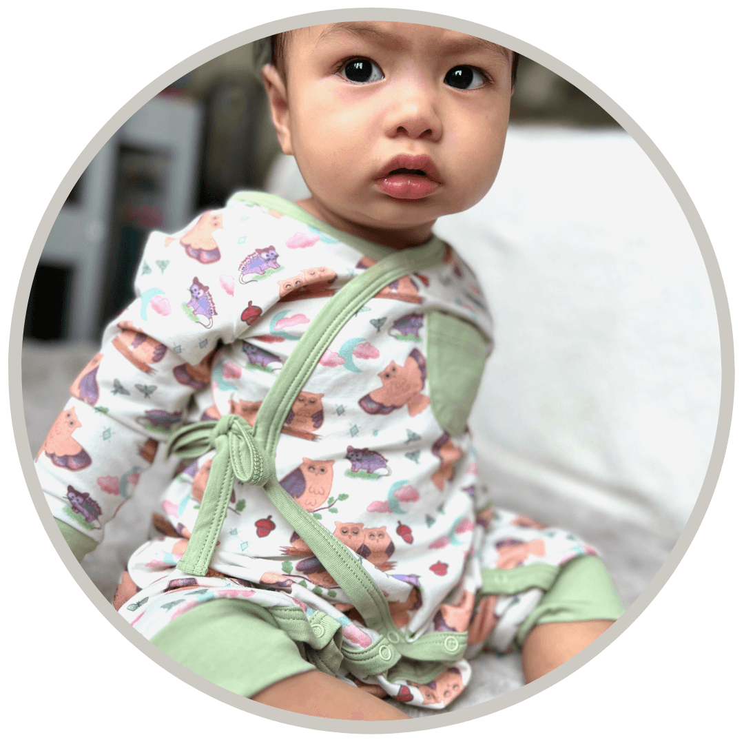 Organic Cotton Baby Rompers and Kimonos