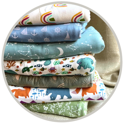 Gender-neutral and unisex swaddle blankets