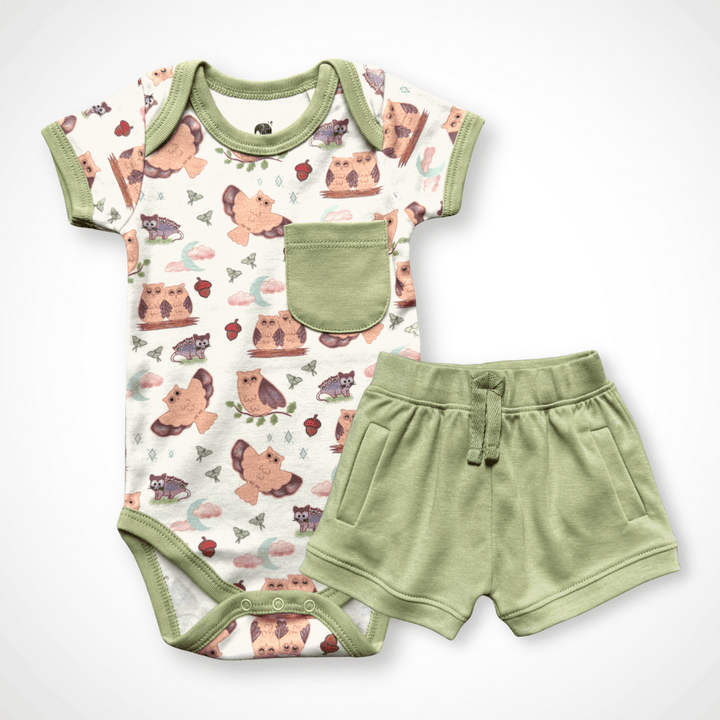 Gender-Neutral Baby Bodysuit Short Sleeve