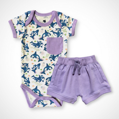Unisex Baby Clothes Bodysuit Set