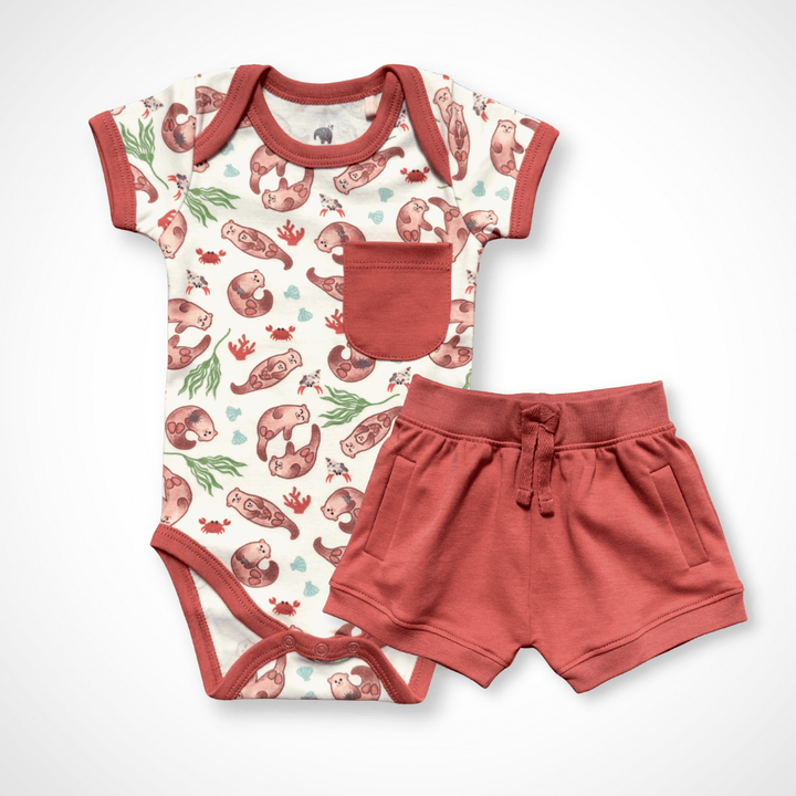 Gender-Neutral Baby Bodysuit Short Sleeve