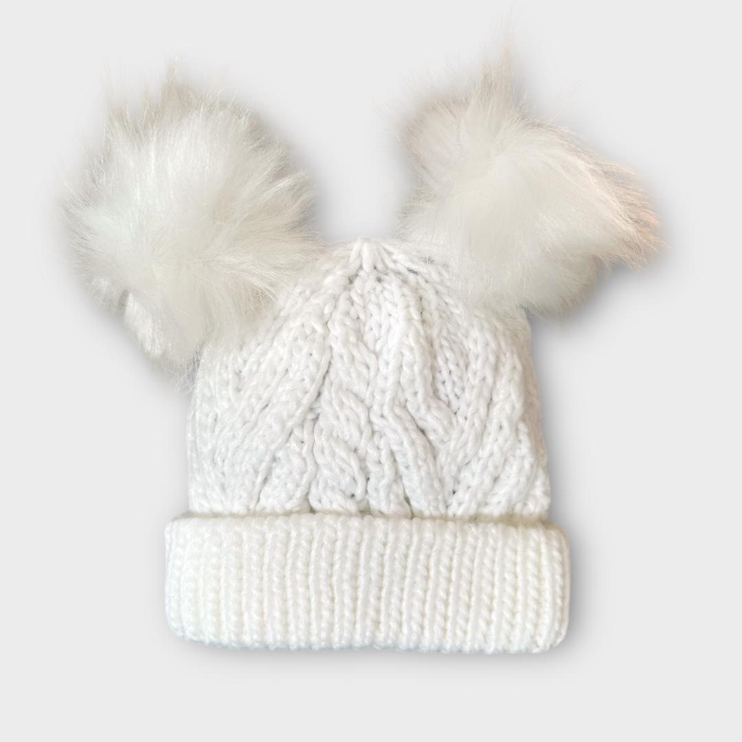 Unisex knitted baby beanie