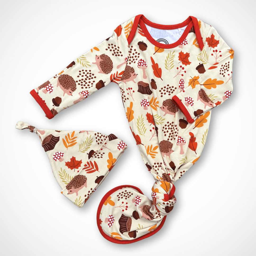 Woodland Whimsy Bamboo Newborn Gown