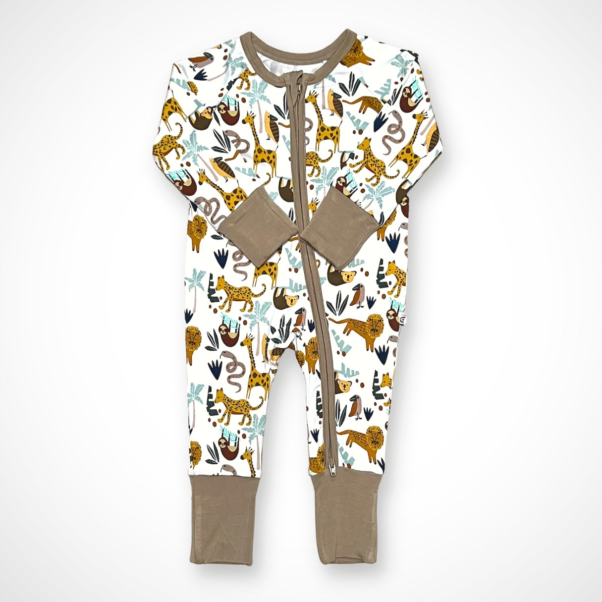 Gender-neutral baby bamboo pajamas