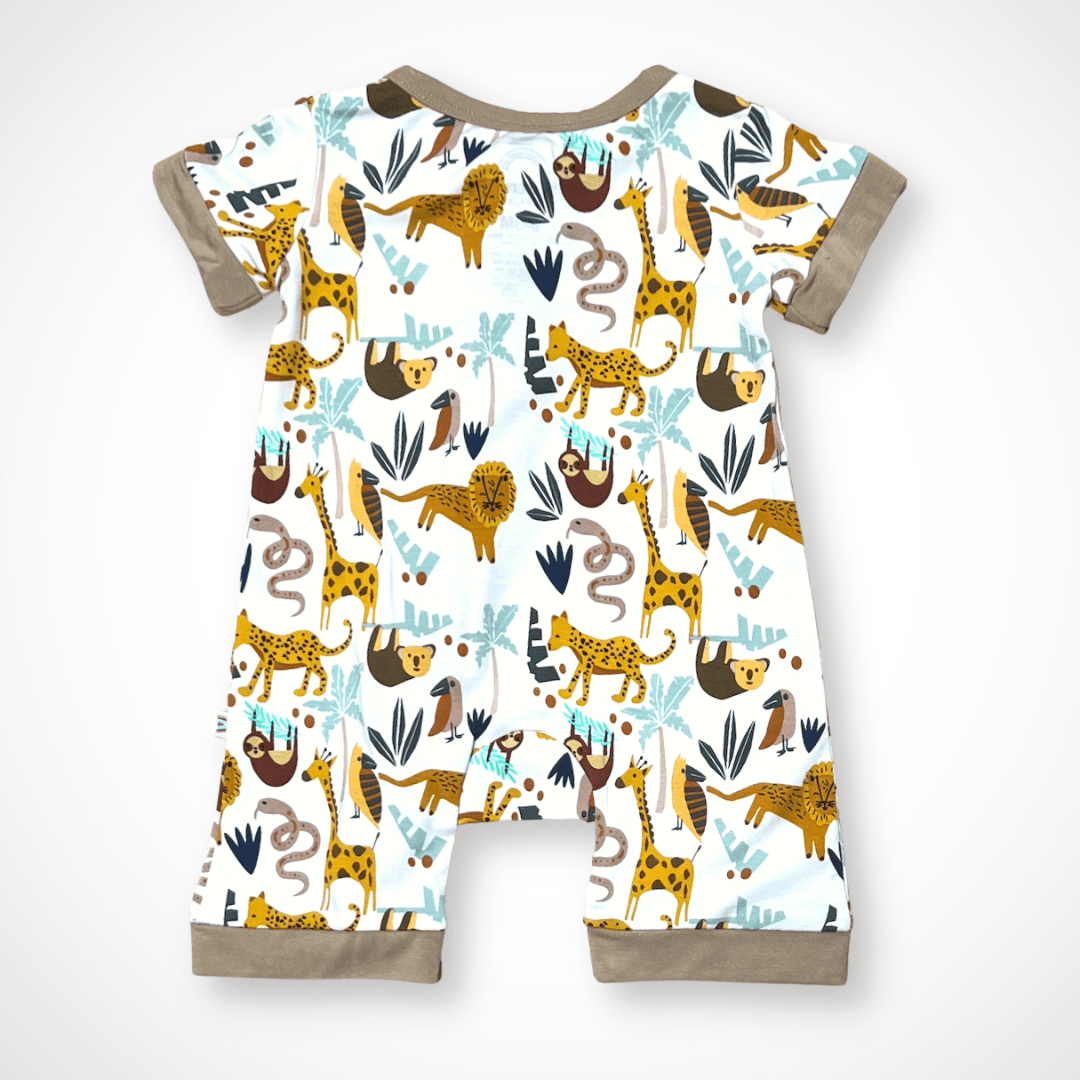 Unisex sustainable baby romper