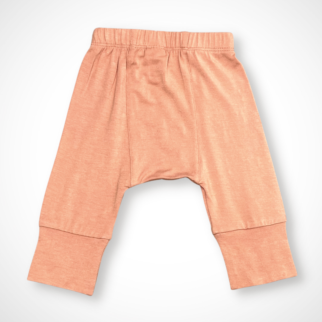 Gender-neutral bamboo baby pants